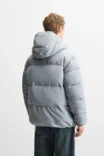 Zara men's puffy hooded jacket - Image 7