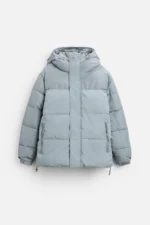 Zara men's puffy hooded jacket - Image 3