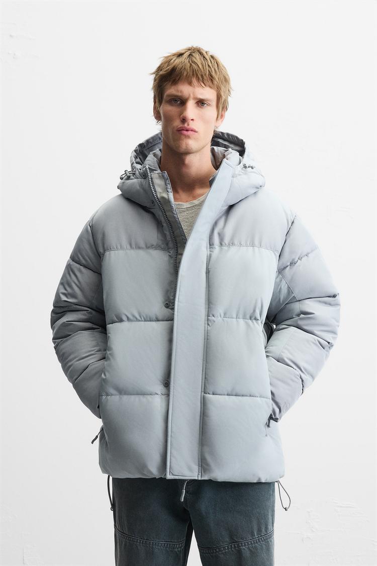 A4304F60-2F78-407D-B7A5-9A516B14056C Zara men's puffy hooded jacket - Image 1