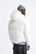 ZARA HOODED PUFFER JACKET DNWR white - Image 7