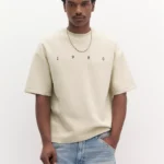 Short sleeve sweatshirt with graphic