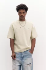 Short sleeve sweatshirt with graphic
