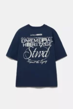 Blue STWD graphic T-shirt - Image 2