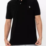 USPLogo Polo Shirt-Black