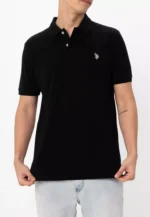 USPLogo Polo Shirt-Black