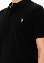 USPLogo Polo Shirt-Black - Image 3