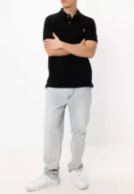 USPLogo Polo Shirt-Black - Image 2