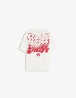 Short sleeve sweatshirt print T-shirt bershka white - Image 5