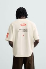 WASHED PRINT T-SHIRT Zara - Image 8