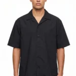 Zara Short Sleeve Shirt linen Black