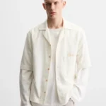 Zara Dnwr Box Fit Short Sleeve Shirt