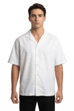 Zara Short Sleeve Shirt linen white (Copy)