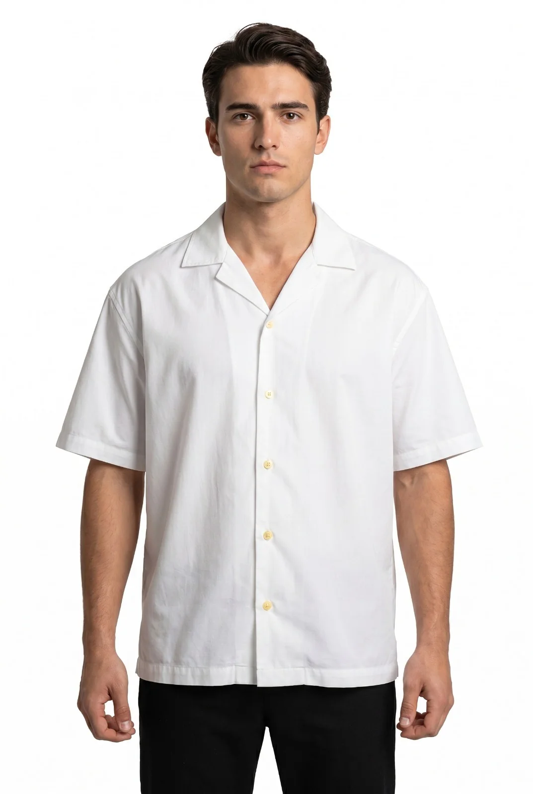 F0973552-923D-475F-8614-F3B89458D0EC Zara Short Sleeve Shirt linen white (Copy) - Image 1