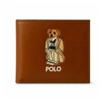POLO RALPH LAUREN Bear Leather Bifold Wallet - BRN