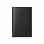 POLO RALPH LAUREN Logo Leather Trifold Wallet Men - BLK
